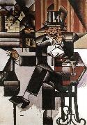Juan Gris, The man at the coffee room